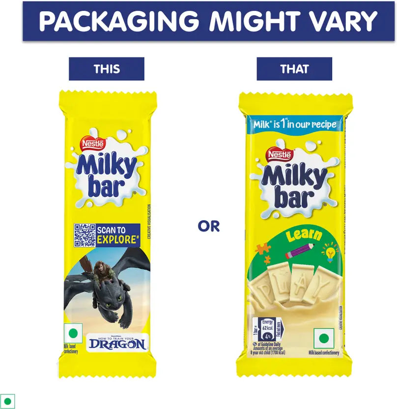 Milkybar Creamy White Chocolate Tablet Bar Bars  (12.5 g)
